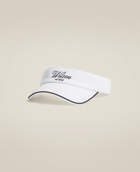 Designed to keep sweat and hair out of your face, this one-size-fits all visor was made for all-day wear and features subtle Wilson branding. | Wilson Women's Classic Visor Wilson Logo, Tennis Visor, Wilson Sporting Goods, Tennis Workout, Women's Hats, Bucket Hats, Baseball Caps, Stay Cool, Hats For Women