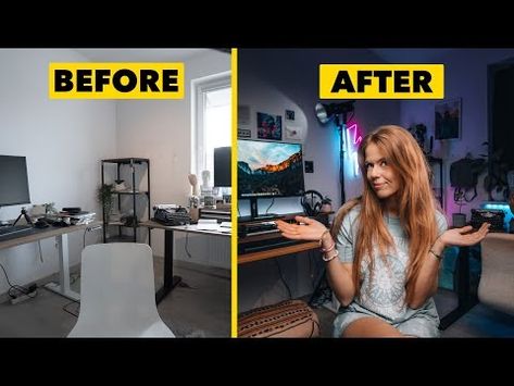 (3) Turning a Small Room into an EPIC VIDEO Studio! - YouTube Small Youtube Studio Ideas, Youtube Studio Ideas Decor, Youtube Studio Ideas, Home Youtube Studio, Studio At Home, Creator Studio, Youtube Studio, Video Studio, Studio Interior