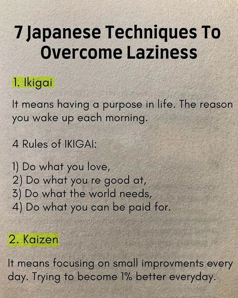 🌟 Explore 7 powerful Japanese techniques to conquer laziness and boost productivity. Dive into proven methods for cultivating discipline and achieving your goals. 🚀💪 #ProductivityHacks #JapaneseWisdom Credit: https://www.instagram.com/entrepreneurshipquote/ Overcome Laziness, How To Overcome Laziness, Bahasa Jepun, Self Help Skills, Peacock Painting, Vie Motivation, Personal Improvement, Get My Life Together, Note To Self Quotes