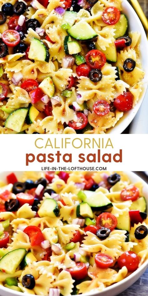 California Pasta Salad, California Pasta, The Last Day Of School, Cold Pasta Salad, Cold Pasta, Salad Pasta, Summer Pasta Salad, Pasta Salads, Southern Utah