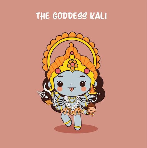 Animated Hindu Gods, Goddess Kali Art, Mahakali Maa, Kali Hindu, Creative School Project Ideas, Goddess Kali, Navratri Festival, Shiva Parvati Images, Navratri Images