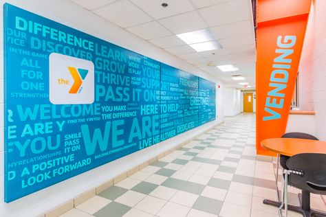 lib-refresh-12 | by YMCA of Central Ohio Wellness Center Design, Donor Recognition, Boys And Girls Club, Project Board, All Games, Office Walls, Girls Club, Wall Murals, Ohio