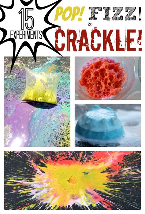 15 totally cool experiments that pop, fizz, and crackle will have your kids going wild over science! Experiments Kids, Science Camp, Summer Science, Science Party, Kid Experiments, Project For Kids, Preschool Science, Homeschool Science, Science Experiments Kids