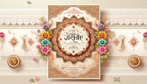 Gujarati Tahuko for Wedding Invitation Adding a Touch of Tradition and Elegance (6)