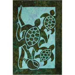 Sea Turtle Quilts, Hawaiian Applique Quilt, Hawaiian Quilt Patterns, Motifs D'appliques, Turtle Quilt, Hawaiian Sea Turtle, Beach Quilt, Appliqué Quilts, Applique Quilt Patterns