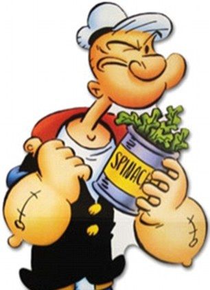 Adding spinach (yes, the vegetable) to #solar panels can boost their efficiency! http://www.dailymail.co.uk/sciencetech/article-2198663/Its-just-Popeye-gets-boost-Adding-spinach-solar-panels-nearly-triples-efficiency.html# Kalle Anka, Popeye Cartoon, 70s Cartoons, Liver Care, Popeye And Olive, Popeye The Sailor Man, Personaje Fantasy, Old School Cartoons, School Cartoon