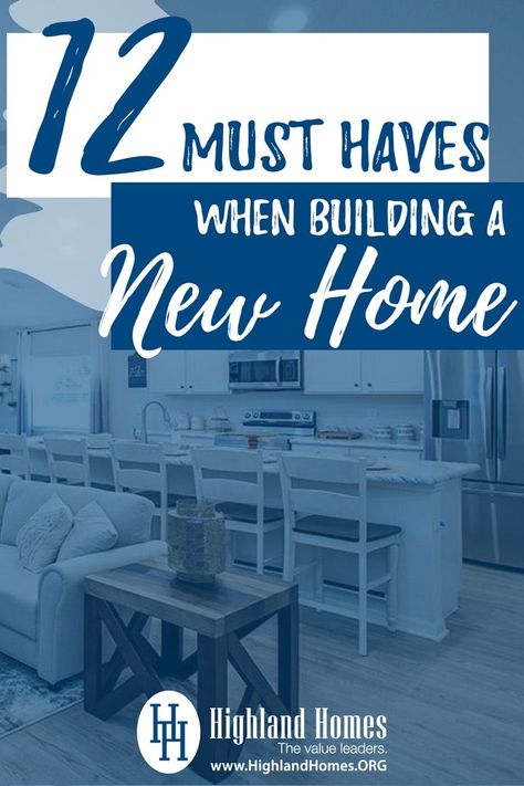 Great Ideas When Building A New Home, Things To Add To Your New Build, New Build House Must Haves, Custom Built Home Must Haves, Dream Home Must Haves List, Must Have Features In New Home, 2024 Home Building Trends, Luxury Home Features, Must Have In New Home Build