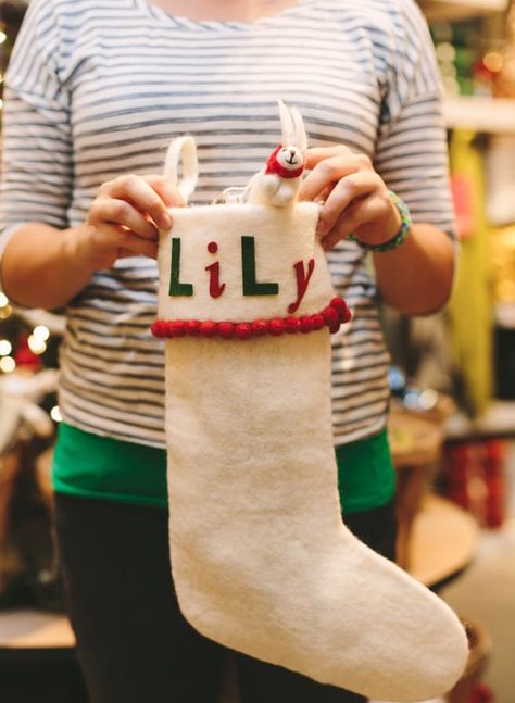 Personalized Stockings Diy, Stocking Decorating Ideas, Stocking Decorating, Make A Stocking, Shabby Chic Christmas Stockings, Sweater Christmas Stockings, Diy Christmas Stockings, Christmas Stocking Ideas, Monogrammed Stockings