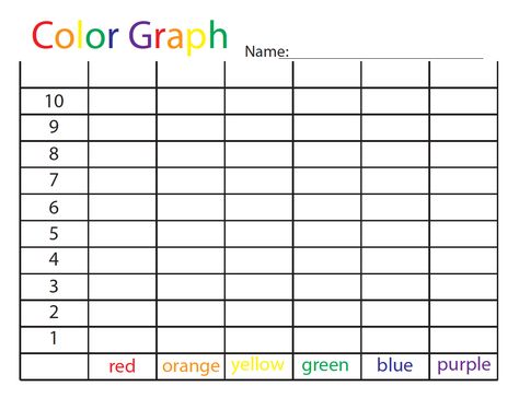 Printable Color Graph Graphing Games, No Tv, Fun Educational Games, Preschool Colors, Graphing Activities, Color Graphing, Early Math, Math Activities Preschool, Spring Ideas