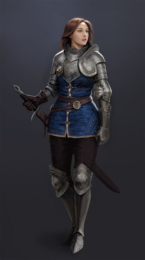 Female Armor, Armadura Medieval, Female Knight, Dungeons And Dragons Characters, Fantasy Armor, Armor Concept, Fantasy Warrior, Arte Fantasy, 판타지 아트