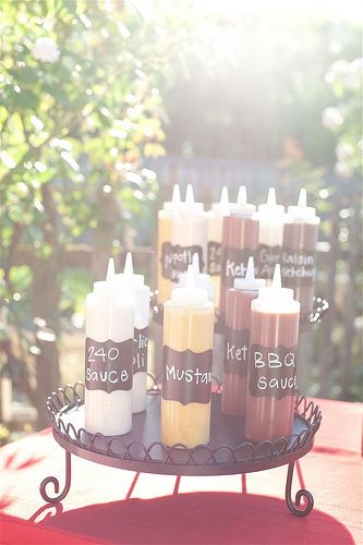 Wedding Carnival Gourmet Hot Dog Bar by yourhomebasedmom, via Flickr Backyard Bbq Wedding Reception, Bbq Wedding Reception, Backyard Bbq Wedding, Bbq Buffet, Gourmet Hot Dogs, Backyard Bbq Party, Hot Dog Bar, Sandwich Bar, Wedding Backyard Reception