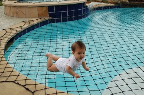 Great idea. Pool Safety Net, Pools Design, Swimming Pool Safety, Pool Stuff, Vet Clinic, Pools Backyard, Pool Safety, Safety Net, Swim Spa