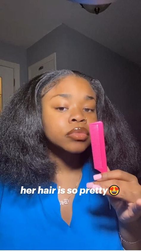 her hair is so pretty 😍 in 2022 | Natural hair styles, Hair styles, Natural hair styles for black women Cute Hairstyles For Blowed Out Hair Black, Two Ponytail Hairstyles For Black Women Natural Hair, Quick Cute Hair Styles For Black Women, Natural Hair Straightened Styles Black Women, Cute Hairstyles For Blow Dried Hair Black, Clean Hairstyles Black Women, Natural Hairstyles For Black Women Easy Long Hair, Black Natural Hairstyles Straight, Cute Quick Black Hairstyles