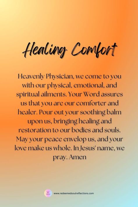 Heal My Heart, Prayer For Comfort, Prayer For Health, Prayer For Peace, Beautiful Prayers, Prayers For Healing, Spiritual Connection, Daily Prayer, Prayer Quotes