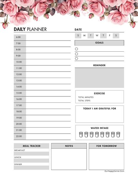 Meal planner printable free