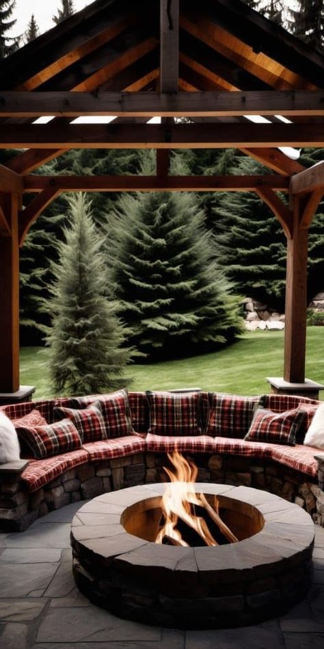 24 Pergola-Perfect Fire Pits for Your Outdoor Haven - Peak Patio Life Pergola Over Fire Pit, Fire Pit With Pergola, Covered Fire Pit, Poetry Wedding, Pergola Drapes, Fire Pit Pergola, Pool Pergola, Sunken Fire Pits, Fire Pit Swings