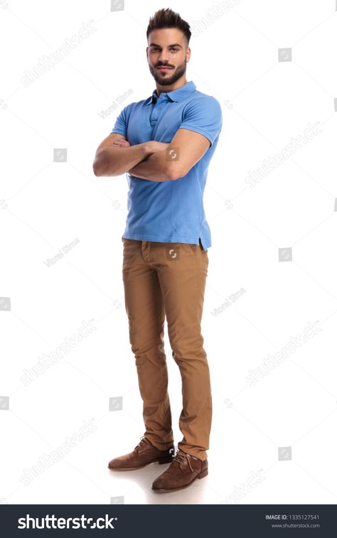 Confident Man Pose, Hands Crossed, Cross Hands Pose, Crossing Arms Pose, Crossing Hands Reference, Hand Crossed Pose, Man With Arms Crossed Drawing, Man Holding Something Pose, Hands Crossed Pose