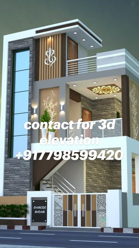 Best 3d elevation contact +917798599420 in 2022 | House architecture design, House elevation, Bathroom design decor G+1 House Elevation Indian, Single Floor House Design, 3 Storey House Design, House Front Door Design, Narrow House Designs, 3d Elevation, House Outer Design, House Roof Design, Small House Front Design