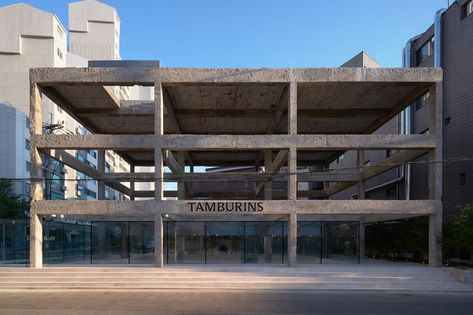 tamburins New Seongsu Flagship Store Seoul | Hypebeast Fendi Store, Cafe Branding, Underground Tunnels, Brutalist Architecture, Concrete Structure, Retail Experience, Store Opening, Flagship Store, City Travel