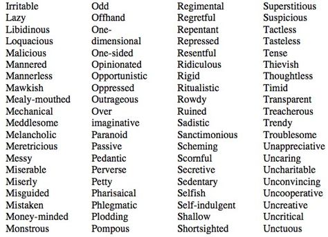 Negative Traits (4 of 5) Personality Traits List, Character Traits List, Positive Personality, Positive Personality Traits, Fillable Forms, Fun Characters, Negative Traits, Descriptive Words, Writing Therapy