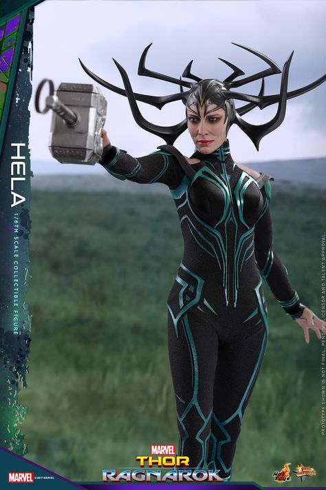 Thor: Ragnarok’s Hela Absolutely Crushes It In Her Hot Toys Release Marvel Hela, Hela Thor, Thor Loki, Thor Ragnarok, Marvel Villains, Marvel Thor, Marvel Girls, Marvel Women, Sideshow Collectibles