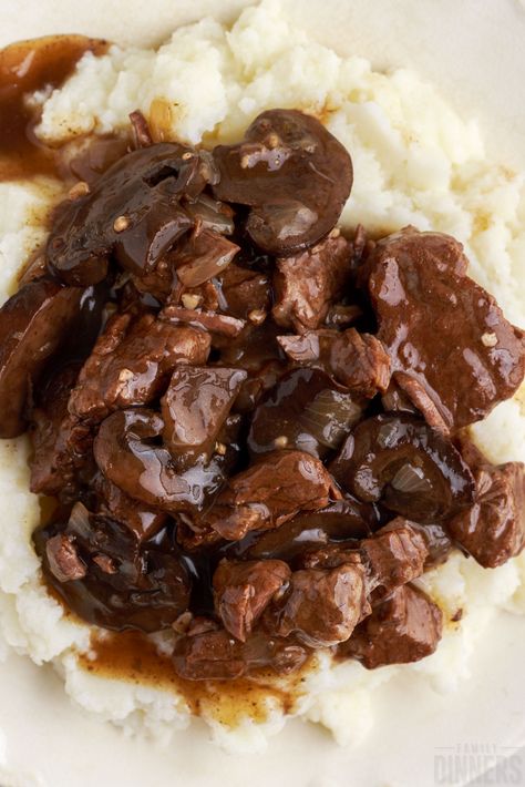 Beef And Mushrooms Instant Pot, Instant Pot Beef Tips And Gravy With Stew Meat, Instapot Beef Tips And Mushrooms, Mushrooms Red Wine, Instant Pot Beef Tips, Beef Tips And Rice, Beef Tips And Noodles, Sirloin Tip Steak, Crock Pot Beef Tips