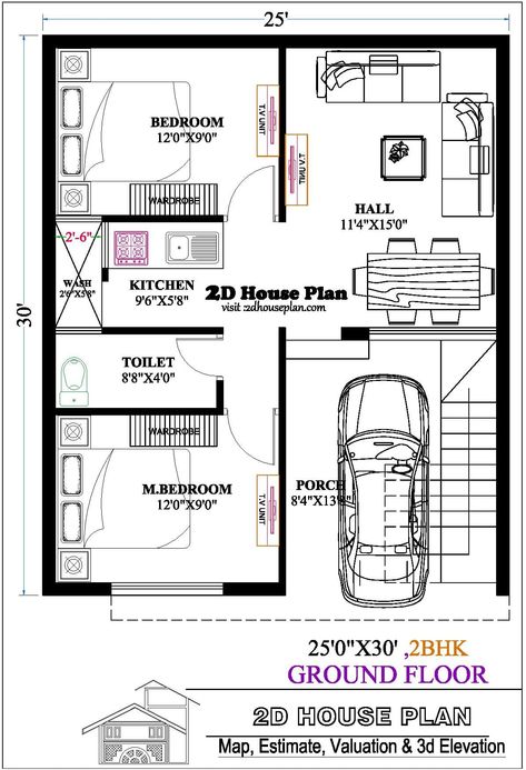 25 By 30 House Plans, 25 X 30 Floor Plan, 15×25 House Plan, 25×30 House Plan, 25x30 House Plans, 20×30 House Plan, Open Concept House Plans, House Pic, 20x40 House Plans