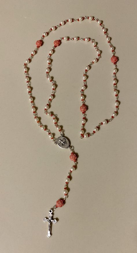 Rosary Style Necklace Diy, Mexican Rosary, Diy Rosary Necklace, Rosary Style Necklace, Beaded Shoes, Christian Love, Diy Bracelets Patterns, Rosary Necklace, Dream Gift