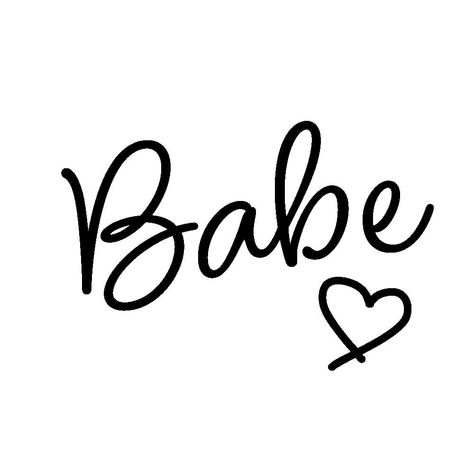 Babe Typography, Girly Graphic Design, Girly Graphics, Design Tshirts, Babe T Shirt, Distance Love Quotes, Fire Wife, Canvas Totes, Love My Sister