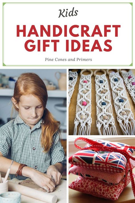 Handicraft Christmas Gifts, Charlotte Mason Handicrafts Preschool, Kids Diy Gifts For Christmas, Homemade Christmas Presents For Grandparents, Easy Handicrafts For Kids, Kids Diy Christmas Gifts For Family, Kids Handicrafts Ideas, Kids Diy Gifts For Grandparents, Gifts Kids Can Make For Grandparents