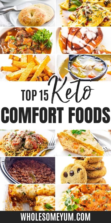 Keto Mashed Cauliflower, Keto Comfort Food, Keto Mac And Cheese, Keto Bagels, Lazy Keto, Wholesome Yum, Baked Zucchini, Comfort Food Recipes Dinners, Keto Food List