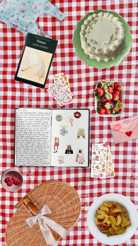 Picnic Layout, Picnic Collage, Collage Scrapbook Layouts, Retro Picnic, Summer Moodboard, Magazine Shoot, Romantic Lingerie, Book Maker, Collage Scrapbook