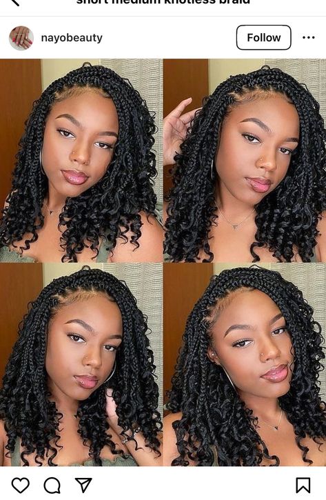 Cutest Hairstyles, Bob Braids Hairstyles, Awesome Hairstyles, Boho Knotless, Short Box Braids Hairstyles, Short Box Braids, Protective Hairstyles For Natural Hair, Bob Braids, Birthday Shoot