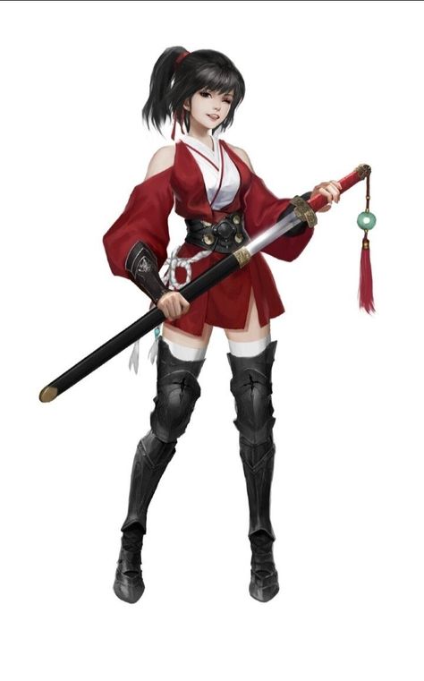 Samurai Clothing, Ninja Outfit, Female Ninja, Female Samurai, Warrior Outfit, Ninja Girl, Japanese Warrior, Anime Inspired Outfits, Hero Costumes