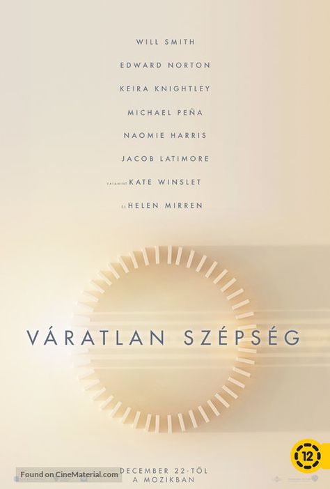 ''Collateral Beauty - VARATLAN SZEPSEG'' 2016 Hungarian movie poster. (15). Jacob Latimore, Posters Amazon, Collateral Beauty, Information Poster, Original Movie Posters, Kate Winslet, Movie Memorabilia, Will Smith, Movie Poster