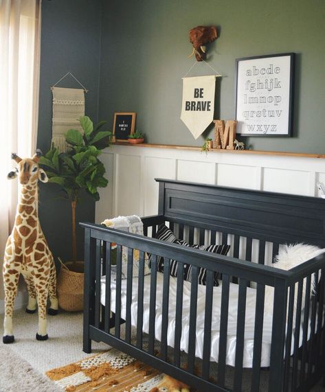 Project Nursery - Loving how our Autumn 4-in-1 Convertible Crib is styled in this safari nursery! Buy it now here: https://davincibaby.com/collections/cribs/products/autumn-4-in-1-convertible-crib Nursery Wall Decor Boy, Baby Nursery Inspiration, Nursery Trends, Nursery Name Sign, Nursery Room Design, Baby Room Inspiration, Baby Boy Room Nursery, Nursery Room Inspiration, Nursery Decor Boy