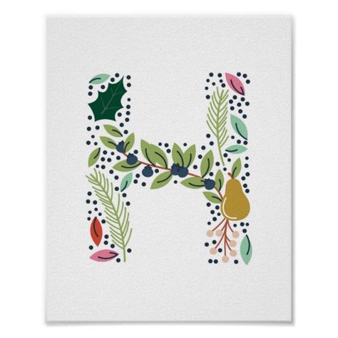 monogram h floral - Google Search Initial Canvas Paintings, Initial Art Letter, Diy Letter Decor Initials Wall Art, Initial Painting On Canvas Letters, Watercolor Initials, Initial Painting, Painted Monogram, Initial Canvas, Painted Initials