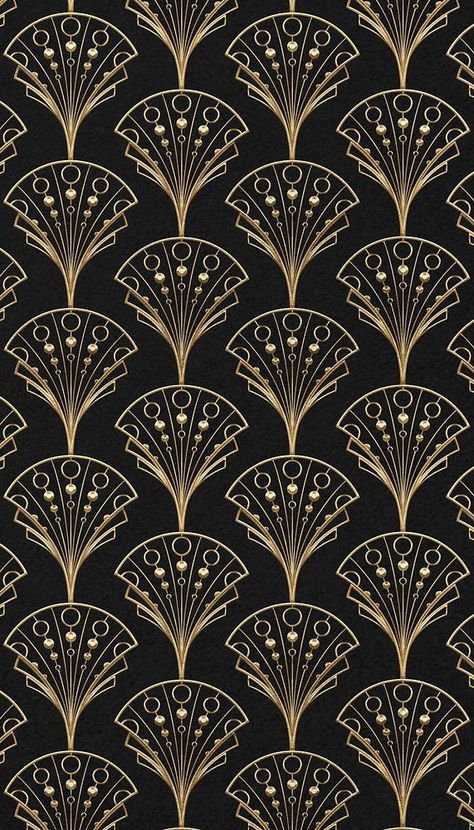 Gatsby Background, Vintage Wallpaper Aesthetic, Phone Wallpaper Black, Iphone Wallpaper Dark, Art Deco Background, Brown Design, Wallpaper Dark, Art Deco Wallpaper, Art Deco Pattern