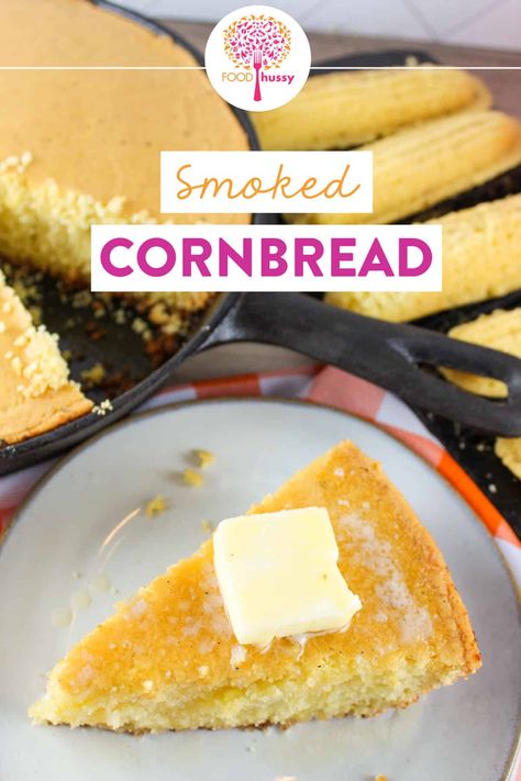 Traeger Smoked Cornbread Cornbread On The Smoker, Smoked Cornbread, Famous Daves Cornbread, Creamed Corn Cornbread, Jiffy Cornbread Recipes, Easy Cornbread Recipe, Leftover Cornbread, Traeger Grill Recipes, Moist Cornbread