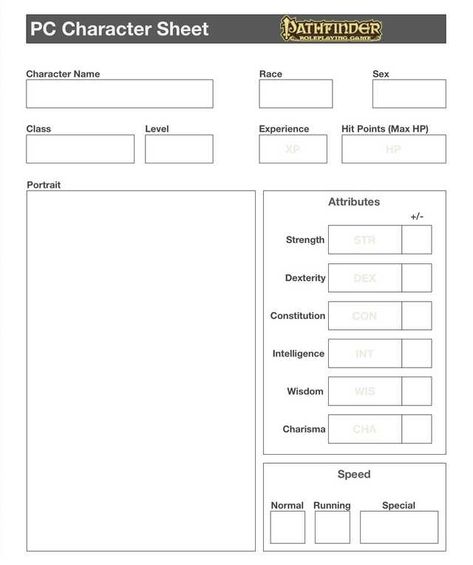 Pathfinder Kid Friendly Character Sheet - Imgur Dnd Character Sheet Simple, Pathfinder Character Sheet, Premade Dnd Character Sheet, D&d 5e Character Sheet, Character Creation Sheet, Dnd Character Sheet Booklet, Pathfinder 2e Character Sheets, Dnd Character Sheet A5, Rpg Character Sheet