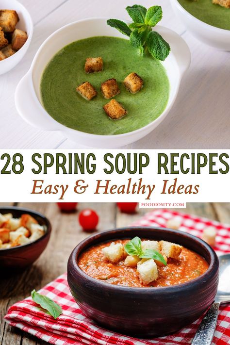 28 Spring Soup Recipes - Easy & Healthy Ideas - Foodiosity Soup Recipes Easy Healthy, Irish Beef Stew Crockpot, Easy Healthy Ideas, Traditional Irish Stew, Spring Soup Recipes, Soup Recipes Easy, Spring Soup, Irish Stew Recipe, Keto Air Fryer Recipes