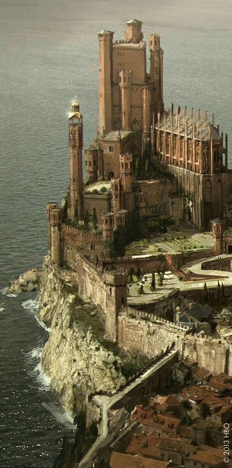 King's Landing shared by Alejandra LE on We Heart It Medieval Castles, Chateau Medieval, Old Castle, King's Landing, Jaime Lannister, Game Of Thrones Art, Chateau France, Gambar Figur, Fantasy Castle