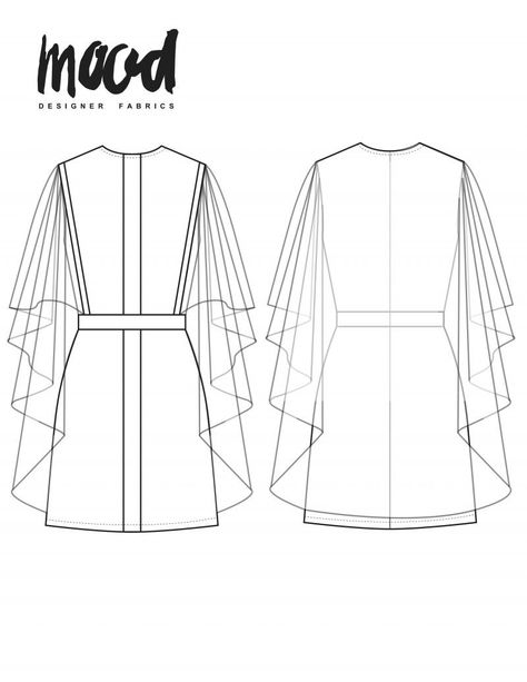 The Eurya Dress - Free Sewing Pattern - Mood Sewciety Mood Fabrics Free Pattern, Mood Sewciety, Dress Sewing Patterns Free, Top Sewing, Dress Patterns Free, Free Sewing Pattern, Beginner Sewing Projects Easy, Mood Fabrics, Top Sewing Pattern