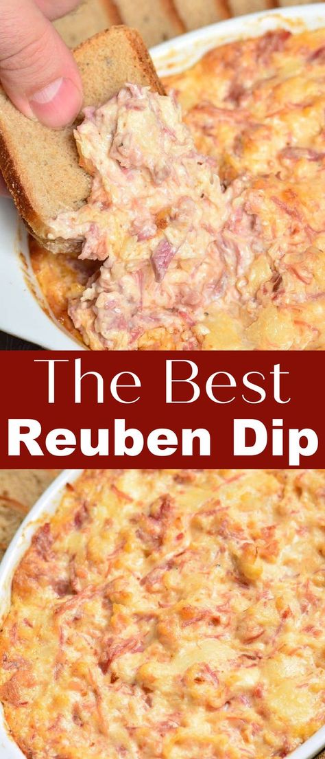 Crockpot Reuben Dip, Corned Beef And Sauerkraut, Reuben Dip Recipe, Corned Beef Reuben, Reuben Dip, Beef Appetizers, Beef Dip, Crock Pot Dips, Reuben Sandwich