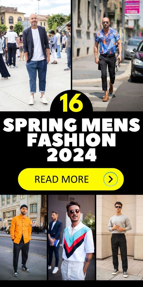 Elevate your fashion sense for spring 2024 with mens street styles and casual outfits perfect for Easter celebrations. Dive into the retro and streetwear trends to ensure your wardrobe is on par with the latest and most stylish looks of the season. Men 2024 Spring Fashion, 2024 Outfit Trends Men, Mens Easter Outfit Casual, Spring Attire Men, Men’s 2024 Fashion Spring, Latest Men Fashion Trends For Men, Men’s Fashion 2024 Casual, Man European Style, Mens Casual Style 2024