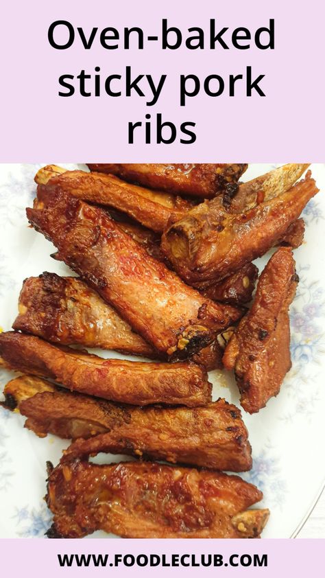 These sticky pork ribs are oven-baked in a spicy honey, chilli and garlic marinade making them juicy and fall-apart tender. For maximum flavour, cut the rack into individual riblets before covering them with the marinade. #foodleclub homemade #porkspareribs #spicyporkribs #barbequeribs #besteverporkribs #tenderporkribs Pork Riblets, Sticky Pork Ribs, Honey And Garlic, Pork Back Ribs, Sticky Pork, Basting Sauce, Pork Marinade, Honey Pork, Garlic Marinade