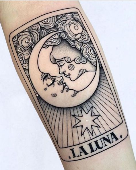 Luna Tattoo, Orca Tattoo, Dragons Tattoo, Tattoo Diy, Tarot Tattoo, Tarot Card Tattoo, Hamsa Tattoo, Inspiration Tattoos, Tattoo Artwork