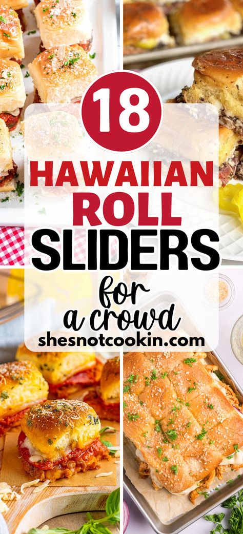 Hawaiian roll sliders photo collage with text ovleray. Dinner Roll Sliders Recipes, Slider Dinner Recipes, One Pan Sliders, Slider Hawaiian Rolls, Easy Dinner Sliders Hawaiian Rolls, Dinner Ideas With Hawaiian Rolls, Dinners With Hawaiian Rolls, Sliders For Dinner, Hawaiian Rolls Sandwiches Slider Recipes