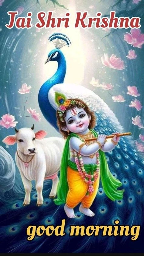 Krishna Good Morning, Beautiful Morning Images, Good Morning Shayari, Good Morning Quotes Friendship, Morning Shayari, Good Morning Posters, Good Morning Krishna, Happy Good Morning Images, Good Morning Coffee Gif