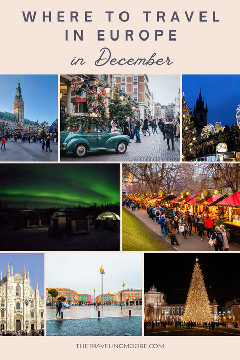 19 Must-Visit European Destinations in December December In Europe, Best European Cities To Visit In Winter, December Travel Destinations, Places To Go In Europe, Skiing In The Alps, Europe In December, Winter Travel Essentials, December Travel, Best Winter Destinations